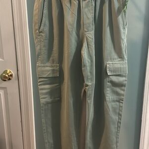 New olive Green Gap Cargo Pants petite